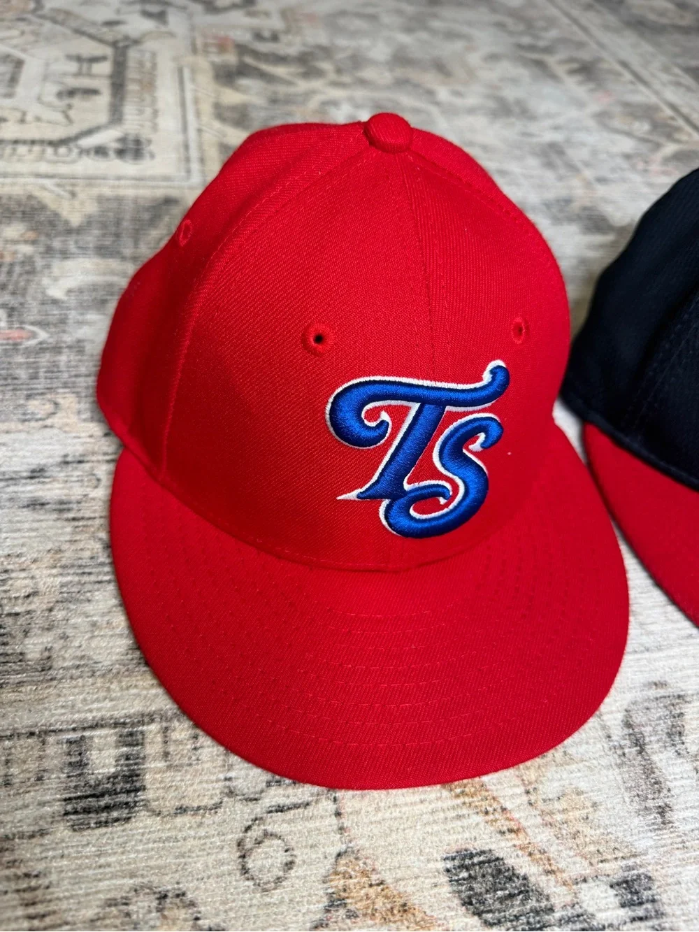 Minor League Fitted flat bill hats